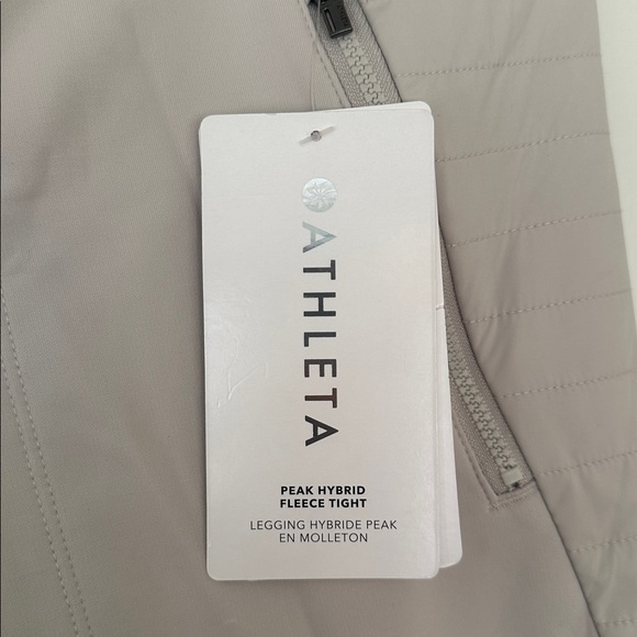 NWT Athleta Peak Hybrid Fleece Leggings/Tights - Picture 5 of 11